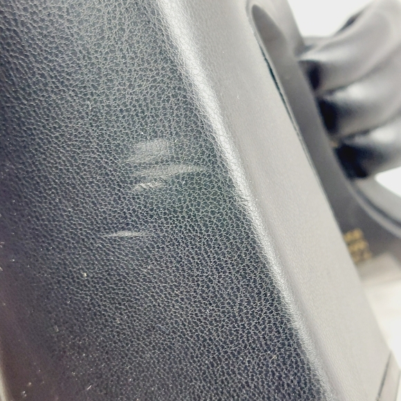 New Abound Pearl Black Cross Band Flare Block Heel Sandals K369 - Picture 12 of 13